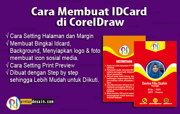 Cara Membuat IDCard di CorelDraw