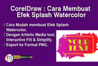 Cara Membuat Efek Splash Watercolor