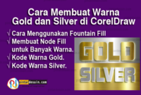 Cara Membuat Warna Gold dan Silver