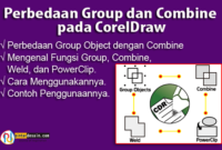 Perbedaan Group dan Combine pada CorelDraw