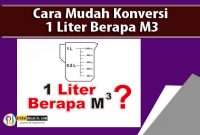 1 Liter Berapa M3